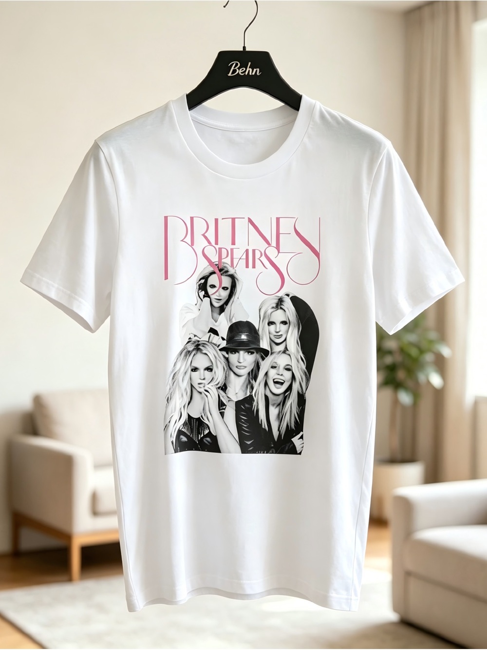 Britney Spears Merch Womens Mens T-shirt Unisex White